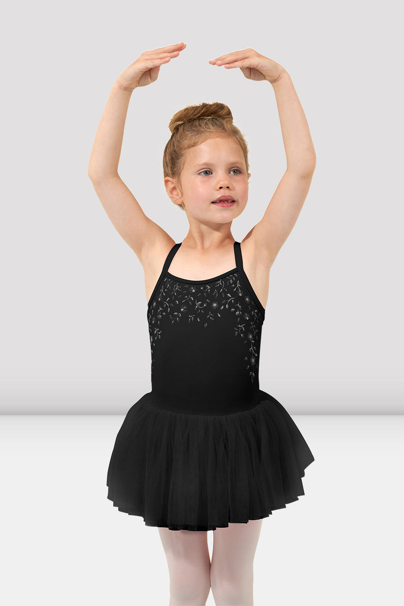 Girls Ela Mesh Back Tutu Dress, Black BLOCH Dance EU