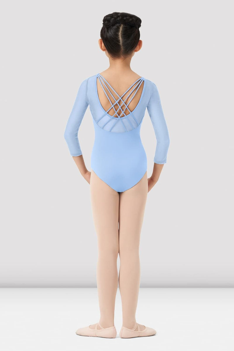 The Fancy Dress® Justaucorps à manches longues en coton extensible pour filles - Pour l'école, le ballet, la danse, la gymnastique - Pour enfants de 3