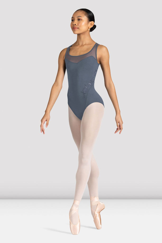 Tween Azalea Floral Mesh Back Leotard - BLOCH EU