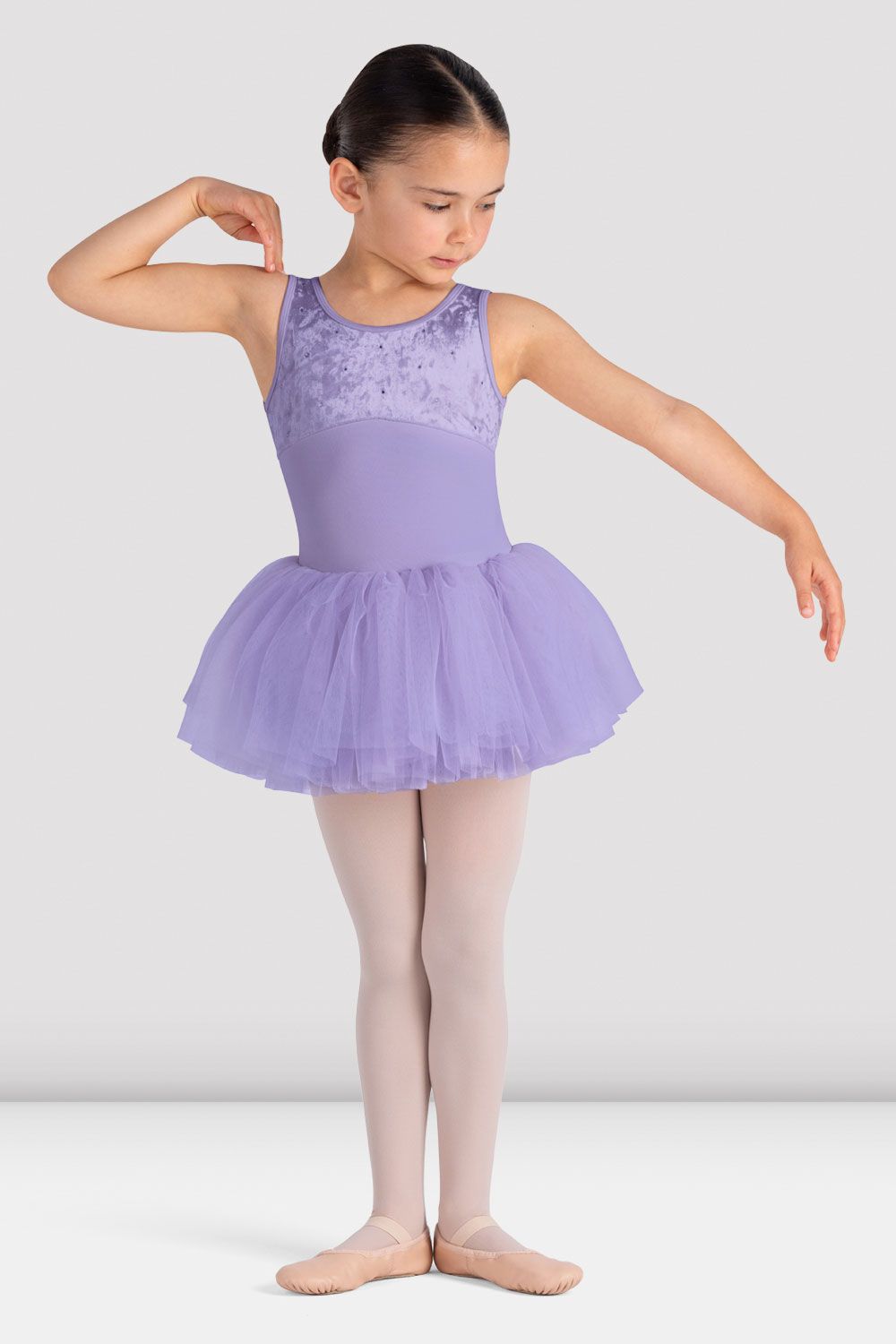 Abito in tulle a balze plissé Bambina, Rosa | Milano Abito in tulle a balze plissé Bambina, Rosa | Milano