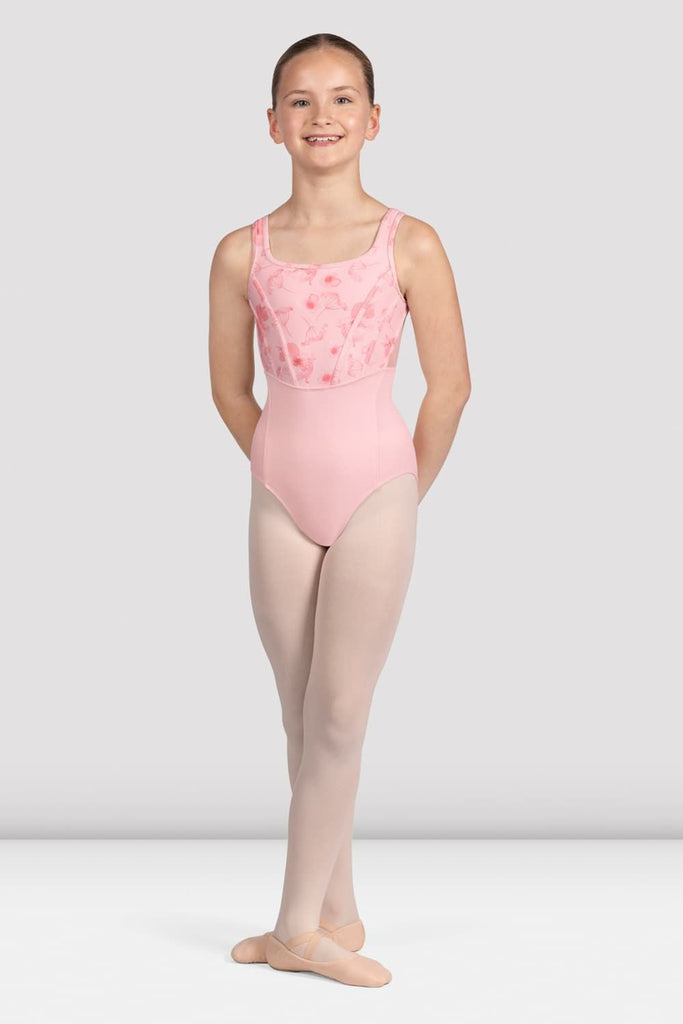 Girls Hadley Floral Tank Leotard - BLOCH EU