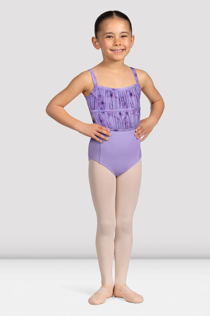 Girls Brooke Floral Mesh Back Leotard - BLOCH EU