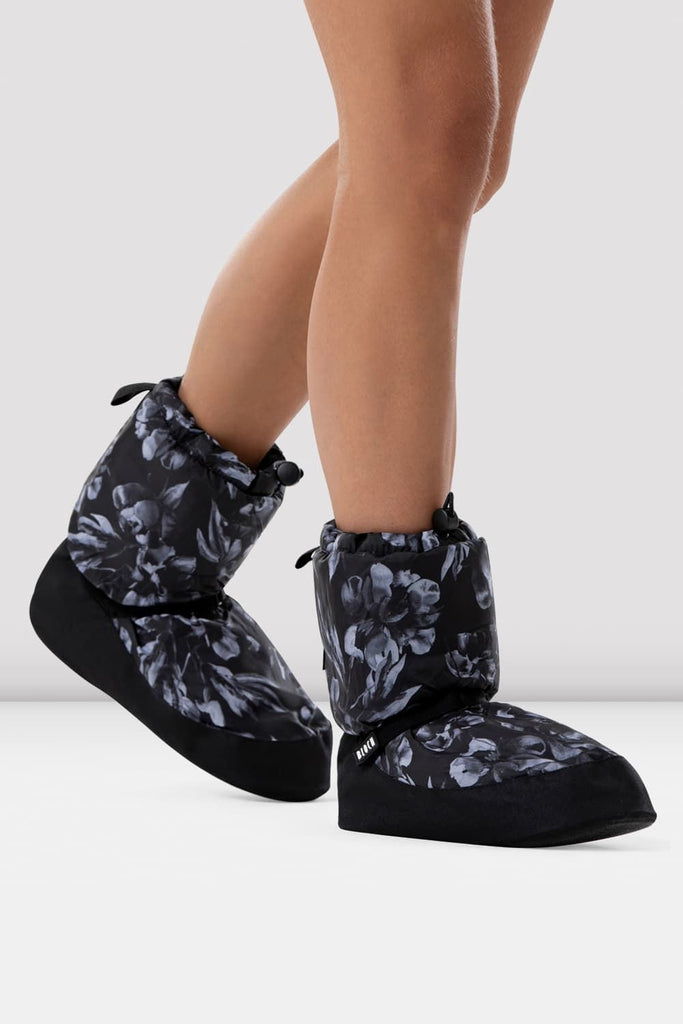 Adult Floral Print Warm Up Booties - BLOCH EU