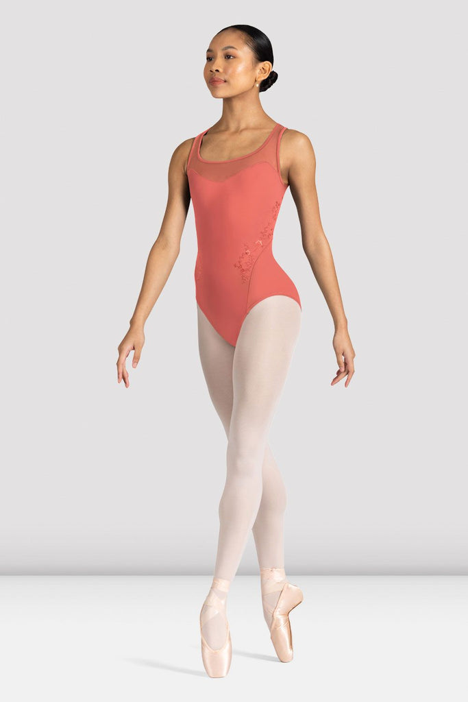 Tween Azalea Floral Mesh Back Leotard - BLOCH EU