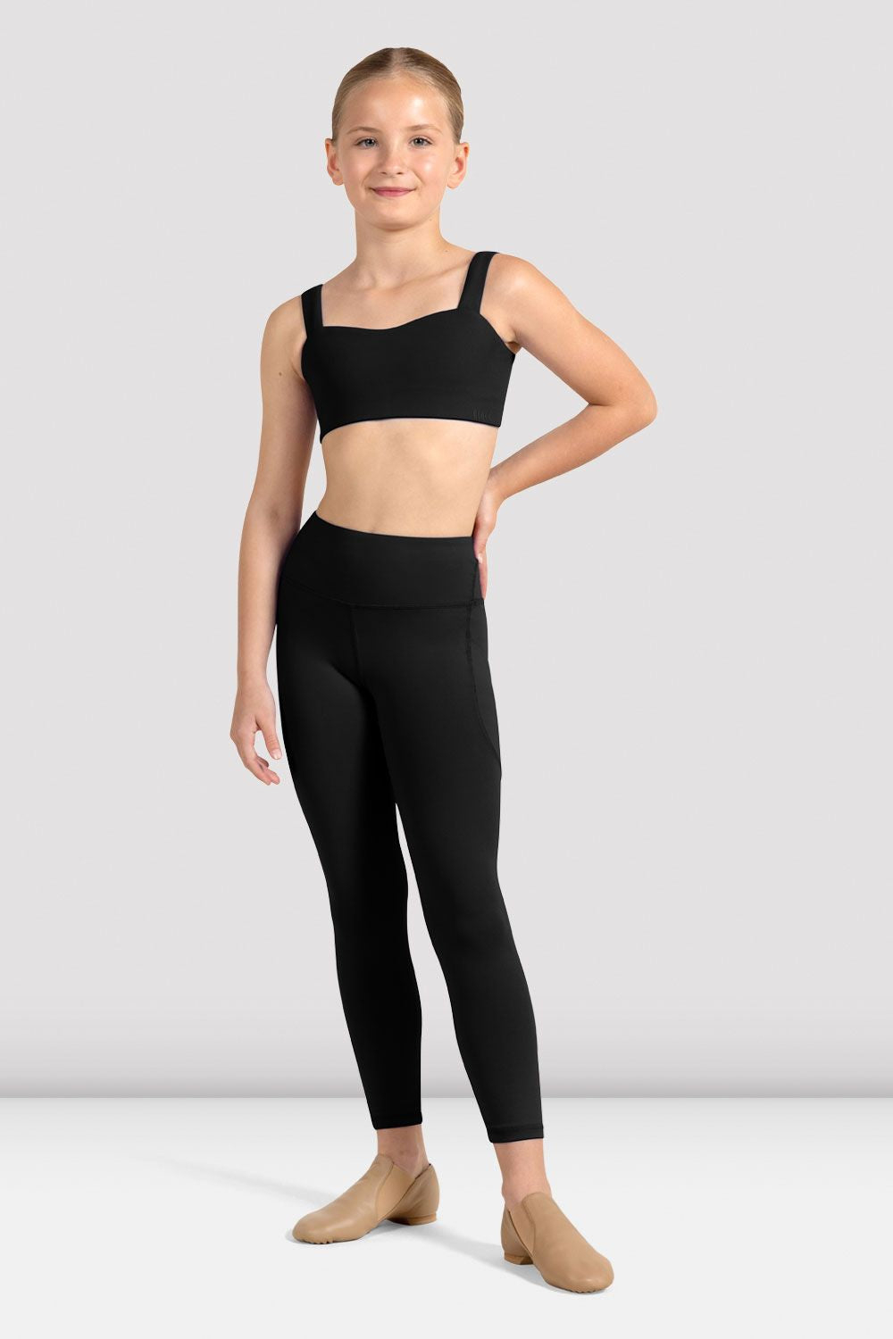 Legging 7/8 Fern pour fille, noir – BLOCH Dance EU