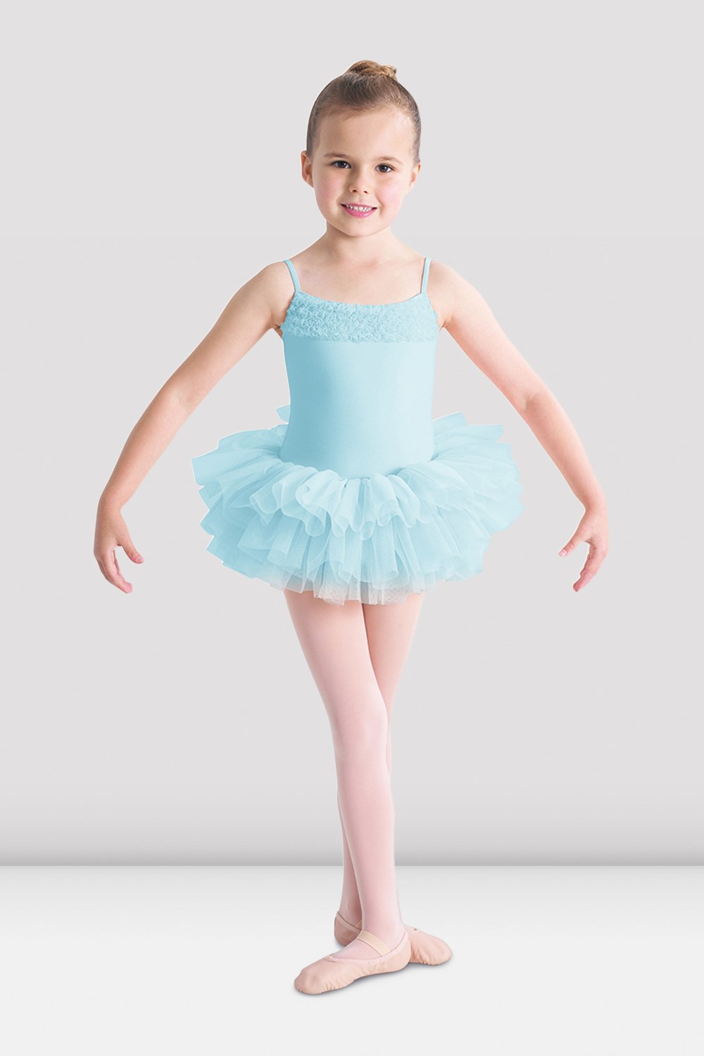 STELLE Body Da Danza Per Bambine Con Gonna Tutù - Blu, 2-3 Anni - Morbido E Traspirante