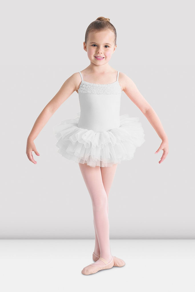 Bezioner Robe de Danse Classique Filles Tutu de Ballet Justaucorps pour  Enfants en Coton sans Manches Blanc 100 : : Mode