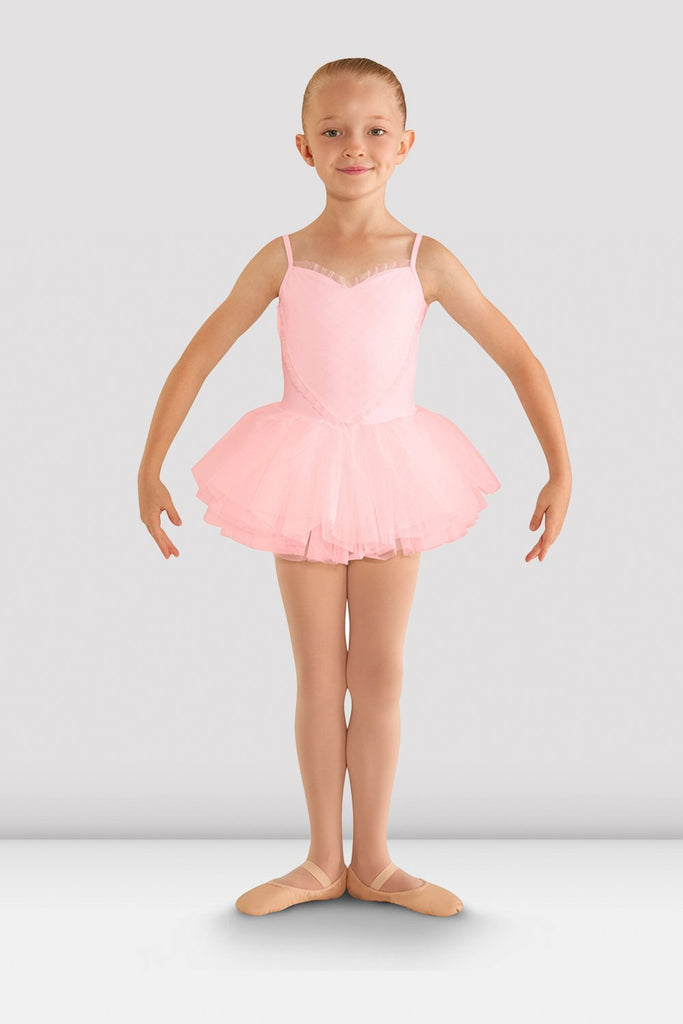 Beyove Robe Ballet Fille Manches Longues Dos Nu Tutu Mousseline – Justaucorps Coton Orange 130