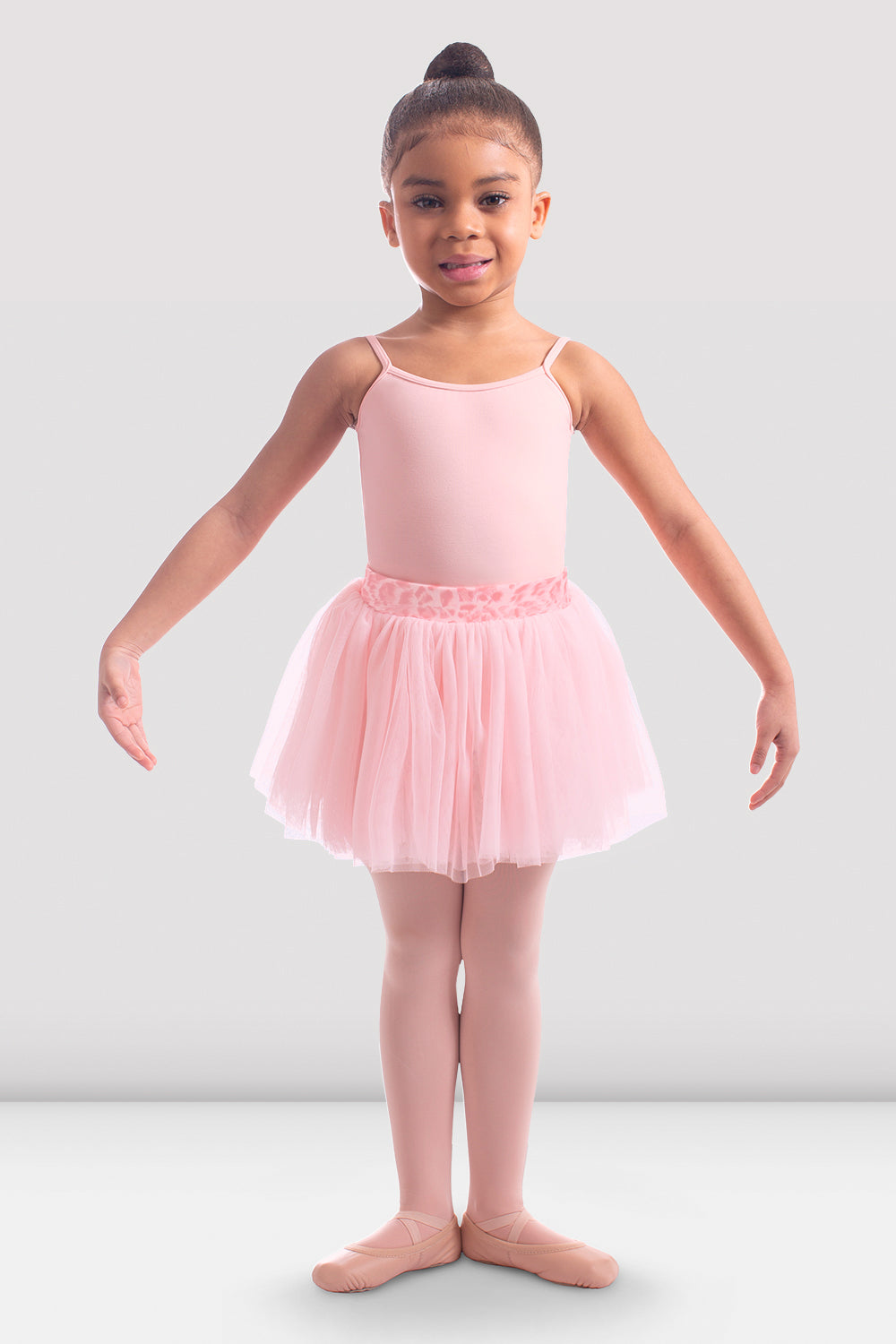 Girls Ebonie Animal Print Band Tutu Skirt, Pink BLOCH EU – BLOCH