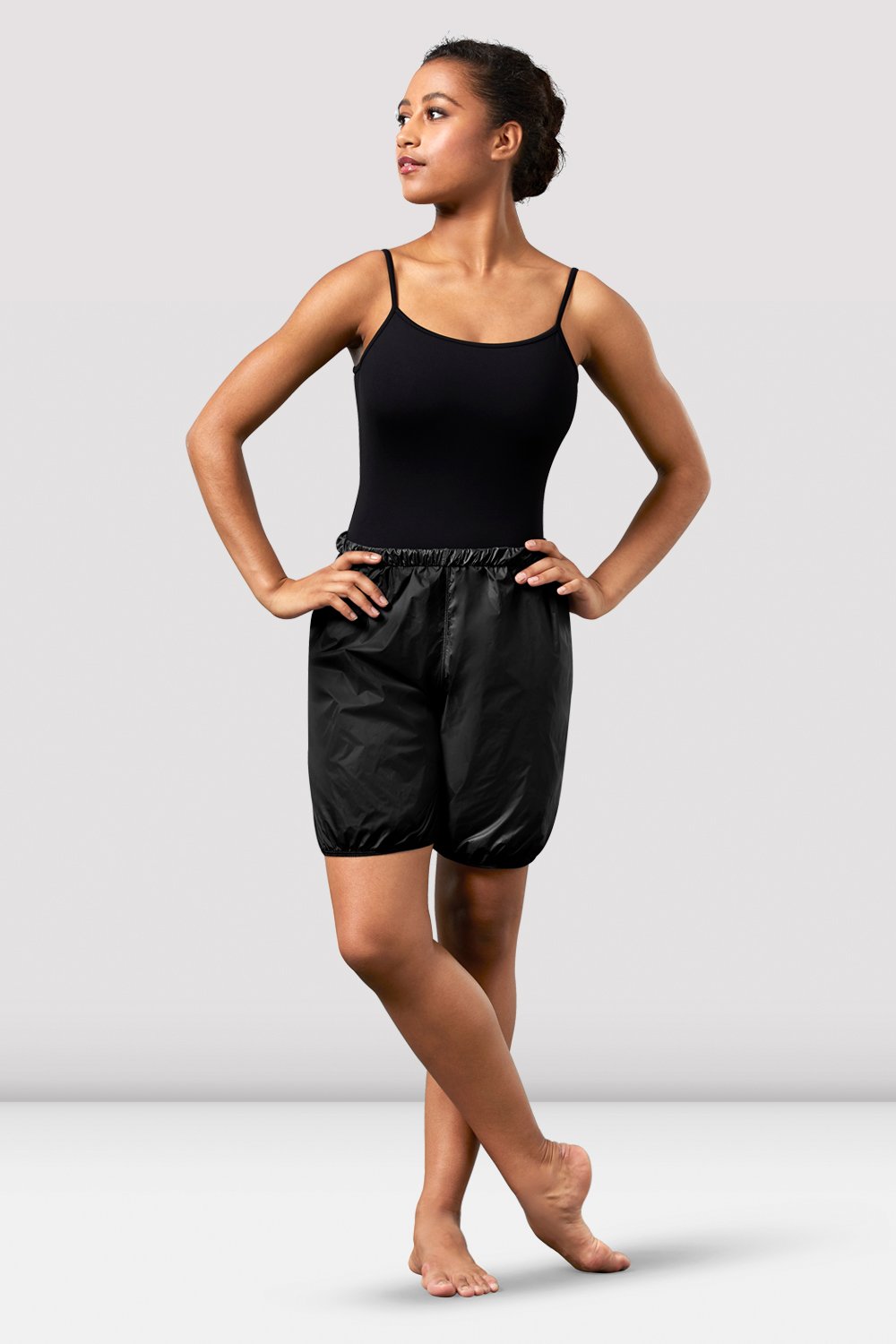 Pantaloncini Wetlook In Pelle Nera Per Donna – Con Cerniera, Abbigliamento Da Club E Rave