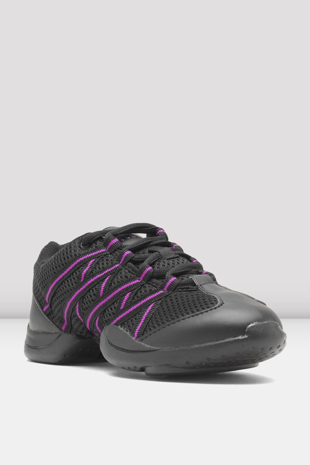 Bloch 524 Criss Cross Sneaker Da Ballo E Ginnastica – Donna, Suola Divisa, Nero, 38.5 EU