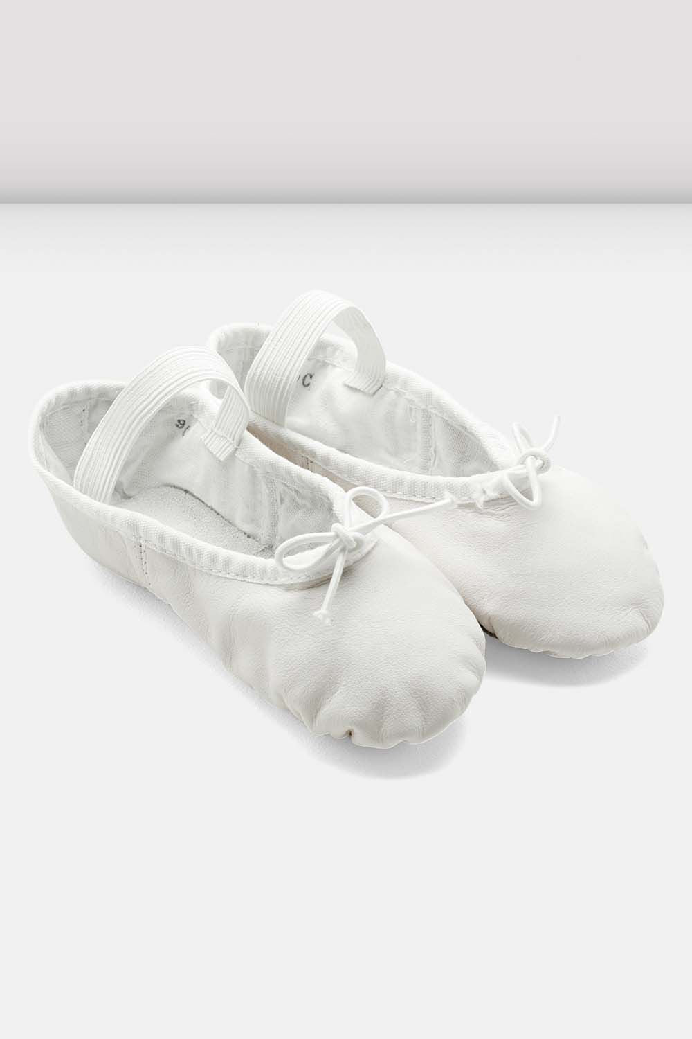 Girls Dansoft Leather Ballet Shoes, White | BLOCH EU â BLOCH Dance EU
